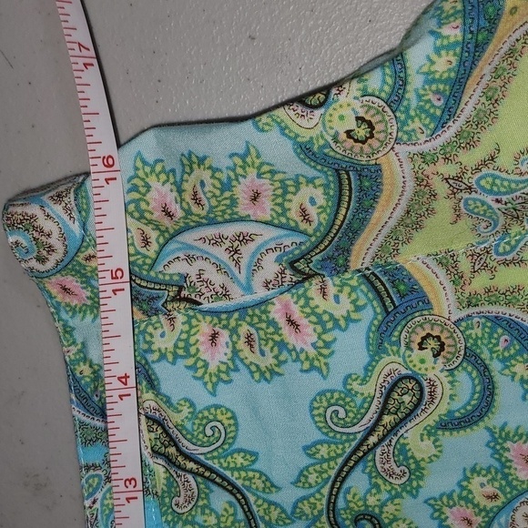 Daisy Fuentes Colorful Paisley Designed Pleated Sz. 6 Skirt - Picture 5 of 6